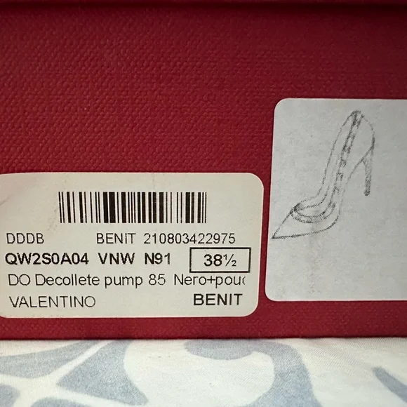 Valentino Black and Tan Rockstud Heels - Picture 4 of 4